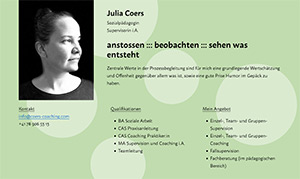 Julia Coers | Coaching | Supervision
